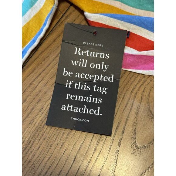 Tuckernuck Callahan Dress XS Rainbow Stripe Mini Dress‎ size Cotton Linen Blend - Picture 5 of 16